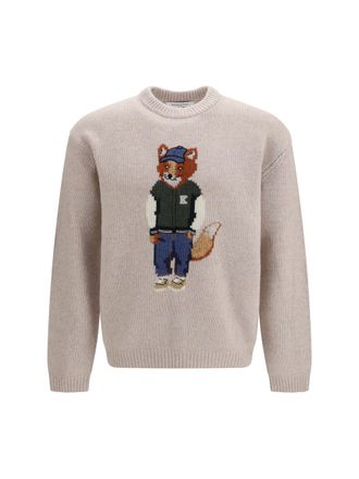 Maison Kitsun&eacute; Dressed Fox Sweater - Beige