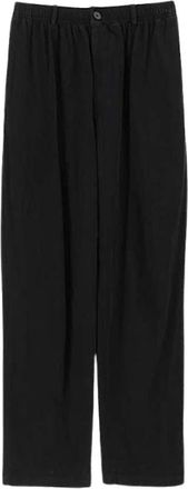 Balenciaga High Waist Zipper Broek - Heren - Wijde Broeken - Zwart - S - Katoen - Broeken
