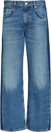 Citizens Of Humanity Lindz Jeans met zijpanelen - Dames - Loose Fit Jeans - Blauw - W25 - Katoen - Jeans