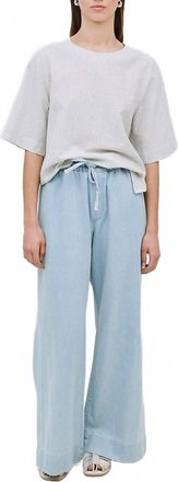 Yerse Denim Trousers In Chambray