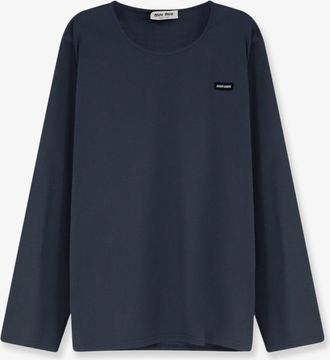 Miu Miu Top in popeline stretch - MIU MIU - gender_Woman