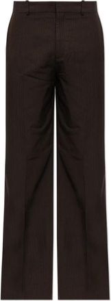 Acne Studios Gestreepte Pantalons - Heren - Nette broeken - Bruin - XL - Broeken