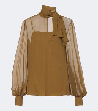 Valentino Garavani Blusa in georgette di misto seta