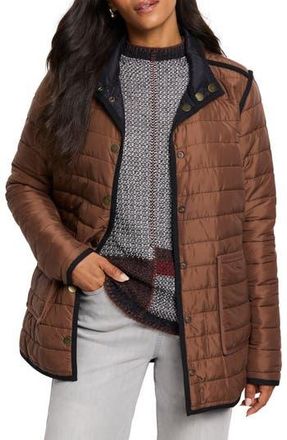 Nic+Zoe Allovette Reversible Quilted Jacket in Brown Multi at Nordstrom Rack, Size X-Small