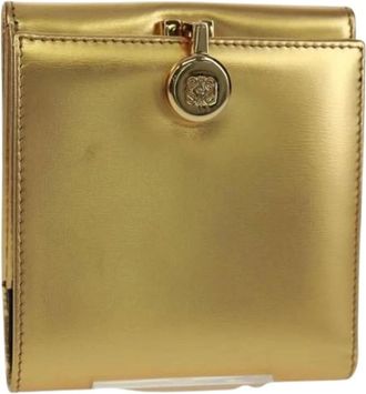 Loewe Pre-owned Wallets, female, Yellow, Size: ONE SIZE Pre-owned Leather Wallet