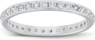 Pompeii3 1/2ct Lab Grown Created Diamond Wedding Ring Womens Eternity Band 10k White Gold