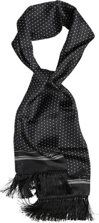 Dolce & Gabbana Skinny Zijden Sjaal - Heren - Zijden sjaals - Zwart - ONE Size - Accessoires