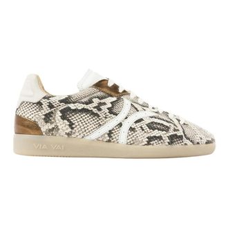 VIA VAI Nilla Khloe Sneaker - Dames - Sneakers - Beige - 40 EU - Leer - Schoenen