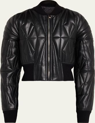 DRKSHDW RICK OWENS x Moncler Geocamo Nappa Leather Bomber Jacket