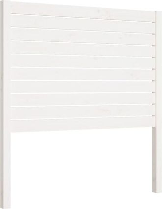 vidaXL Bed Headboard White 96x4x100 cm Solid Wood Pine Vidaxl