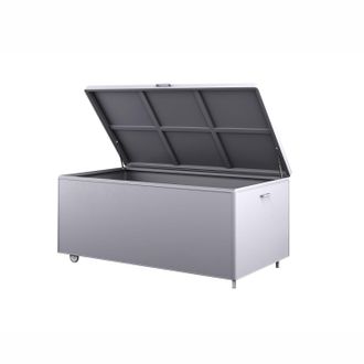 OEM Contenitore Da Giardino Per Cuscini E Coperte 954l 160x82 Zumm Alluminio Bianco Homms