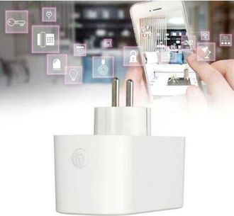 OEM Enchufe Inteligente Wifi, Enchufe Wifi Doble, Derivaci&oacute;n Doble, Control Por Voz, Interruptor Temporizador, Enchufe Inteligente 2 En 1, Ca 220v - Trime