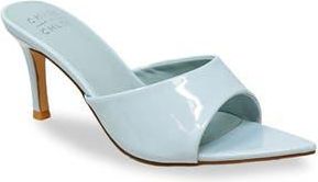 Chase + Chloe by Intouch Footwear Glossy Finish Stiletto Sandal in Blue Patent at Nordstrom Rack, Size 6.5