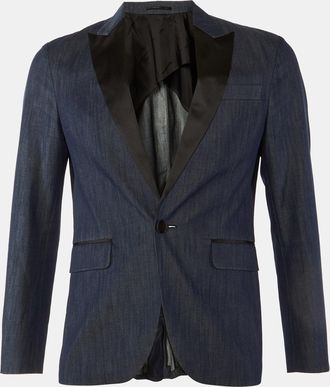Dsquared2 Dark Blue Cotton Tokyo Tailored Jacket