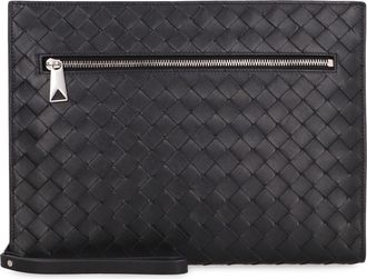 Bottega Veneta Mens Intrecciato Vn Document Case Black Calf Laptop Bags & Briefcases