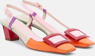 Roger Vivier Belle Vivier leather slingback pumps