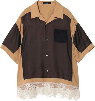 Undercover Camicia con dettaglio in pizzo - Toni neutri