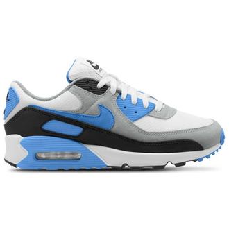 Nike Mens Air Max 90 - Running Shoes Blue Crystal/Light Smoke Grey/White Size 10.0