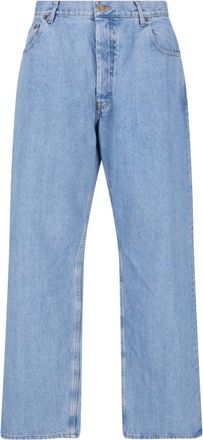 Thom Browne Light Blue Selvedge Denim Straight-Leg Jeans