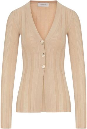 Sportmax Spxlaser Cardigan - Dames - Vesten - Beige - M - Truien & Vesten