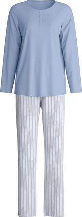 CALIDA Pigiama a righe- lungo - - Nightwear & Lounge - Donna - Blu - S
