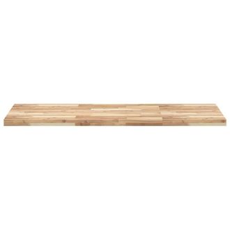 Berkfield Home Versatile Bathroom Vanity Top Untreated 140x60x4 cm Solid Wood Acacia in Brown | Size: 140 x 60 x 4 cm