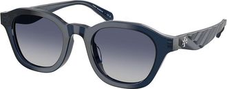 Tory Burch TY7235D Asian Fit 20654L Womens Sunglasses Blue Size 48