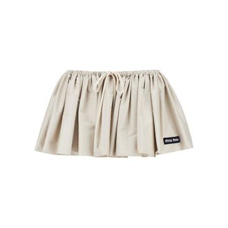 Miu Miu Tec pong&eacute; mini skirt Woman 38