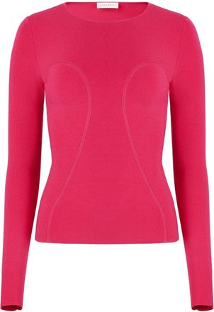 Nina Ricci round-neck knitted jumper - women - Viscose/Polyester - S - Red