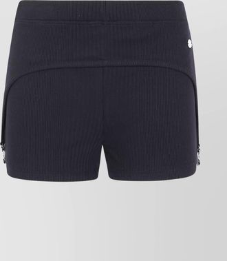 Jean Paul Gaultier cotton ribbed slim-fit mini shorts