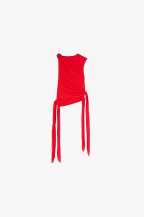Ganni Top in Marl Mesh - Size 8/10 Goji Berry