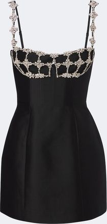 Rachel Gilbert Acacia wool and silk bustier dress