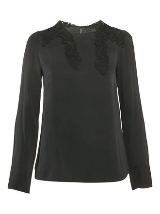 Dolce & Gabbana lace-trim blouse - Black