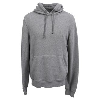 Prada Hoodie Sweater in Grey Cotton