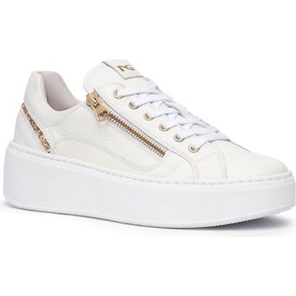Nero Giardini Platform Sneaker in White at Nordstrom, Size 9Us