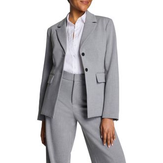 Spanx Tailored Blazer in Heather Grey Fa at Nordstrom, Size X-Large