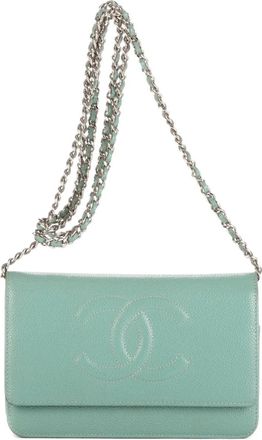 Chanel Borsa a spalla Caviar con catena - Blu