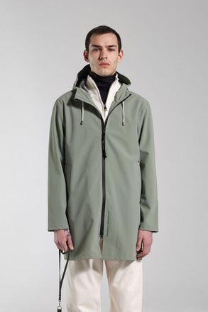 Stutterheim Stockholm Lightweight Zip Matte Raincoat in Comet at Nordstrom, Size X-Large