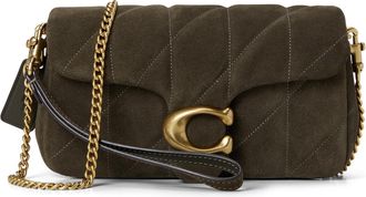 Coach Womens Tabby Chain Crossbody 19, Olive Suede, One Size
