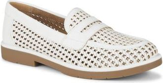 BareTraps Calli Woven Faux Leather Loafer in Cream at Nordstrom, Size 8.5