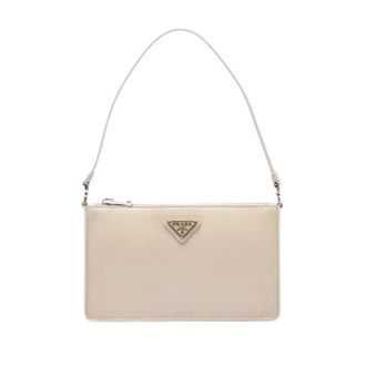 Prada Pre-owned Shoulder Bag - Dames - Pre-owned - Beige - Maat: ONE Size Leer