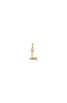UNOde50 18K Gold-Plated Letter L Charm in Metallic Gold at Nordstrom