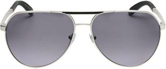 Bulgari Mens Silver Tone Round Sunglasses 0BV5055K-200781-2