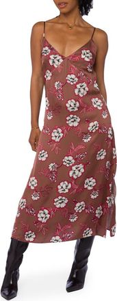 Velvet Heart Floral Print Slipdress in Mulch Garden at Nordstrom Rack, Size X-Small