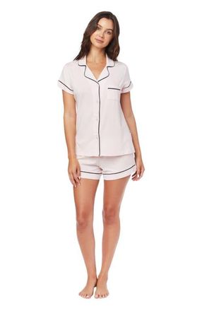 The Cats Pajamas Pima Knit Short Set in Pink Moment at Nordstrom, Size X-Large