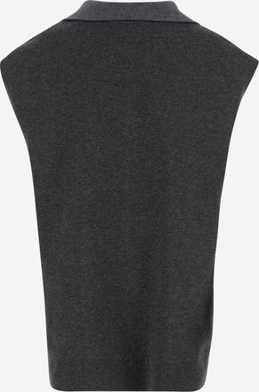 Carven Cashmere Top With Neck Scarf