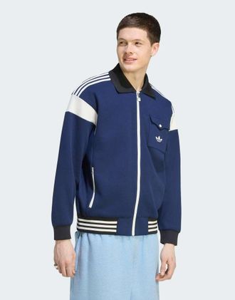 adidas Originals top da tuta m in blu notte