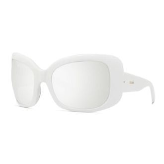 Celine Silver Mirror Oversized Unisex Sunglasses CL40224I 25C 66