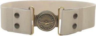 Aeronautica Riemen - Dames - Riemen - Beige - Xs/S - Leer - Accessoires