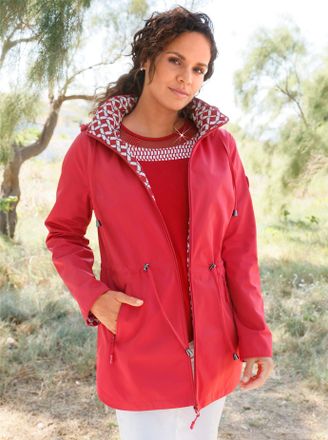 Casual Looks Funktionsjacke CASUAL LOOKS, Damen, Gr. 36, rot, 100% Polyester, unifarben, Jacken Funktionsjacke